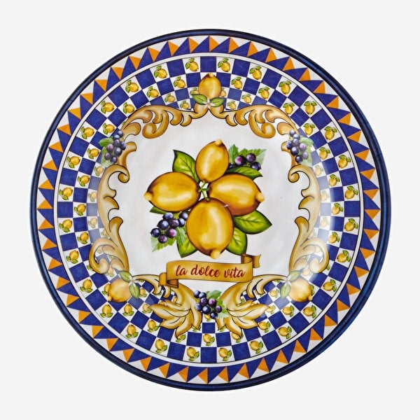 Mavi Limon Buketi Tabak 21,5Cm CAMC1079BL1