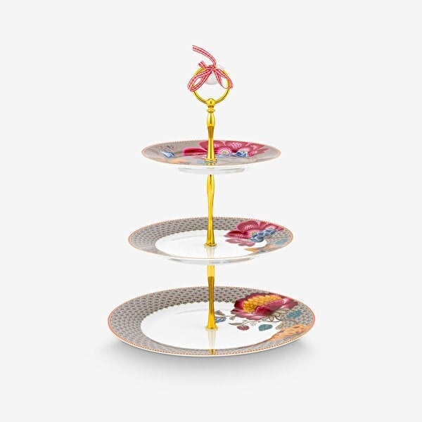 Pip Studio Haki Porselen Kek Standı 26,5 Cm 51018182
