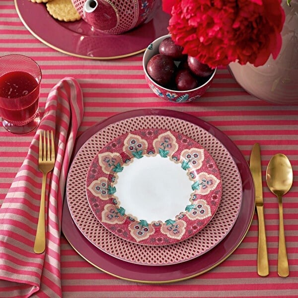 Pip Studio Kırmızı Porselen Yemek Tabağı 26,5 Cm 51001296