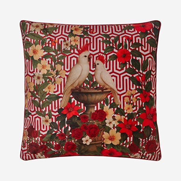 Summer Lounge Kırmızı Kadife Dekoratif Yastık  45*45 Cm CAT1FS4343RW