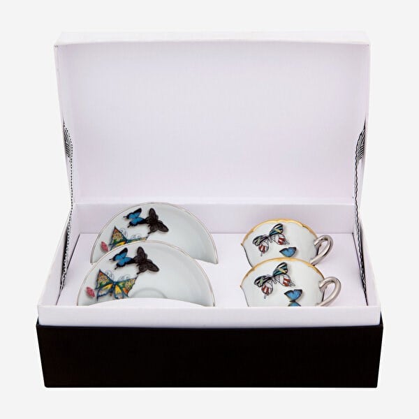 Vista Alegre BUTTERFLY PARADE İkili Kahve Fincanı Seti 100 ml 21118980