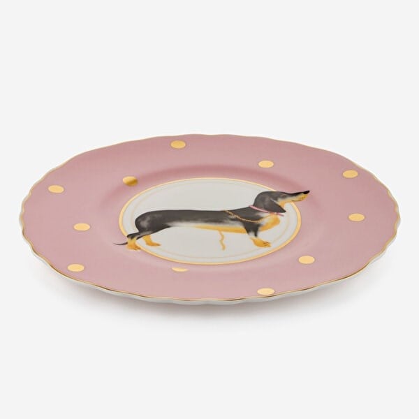 Yvonne Ellen ANIMALS KÖPEKLİ TABAK 23 cm  YEDOG23SPLATE