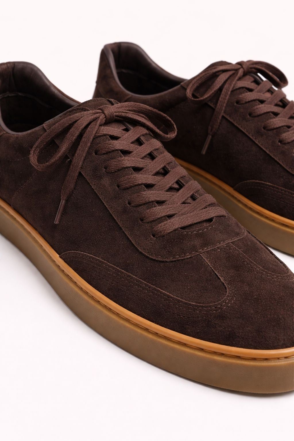 Bruno Erkek Hakiki Deri Süet Sneaker - Kahverengi Günlük Casual Ayakkabı
