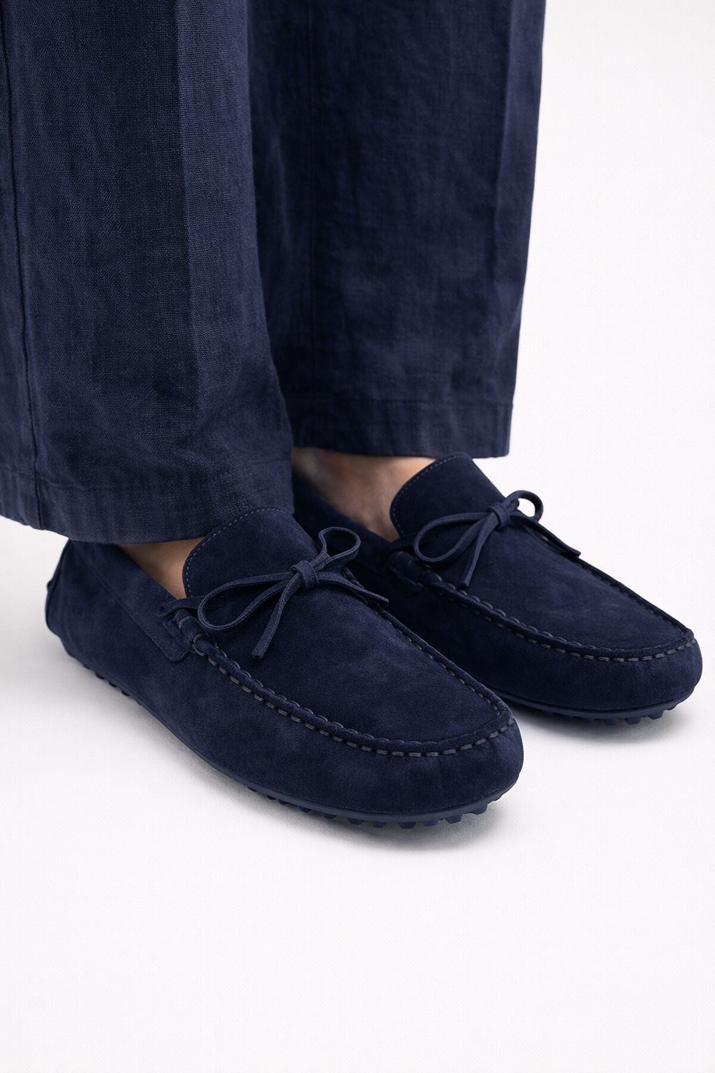 Erkek Laciver Süet Bağcıklı Driver Loafer Günlük Casual Ayakkabı - Glader