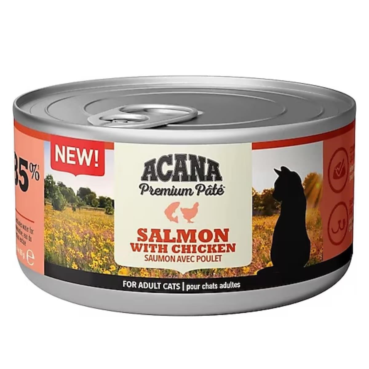 Acana Premium Ezme Somonlu ve Tavuklu 85 gr Yetişkin Konserve Kedi Maması