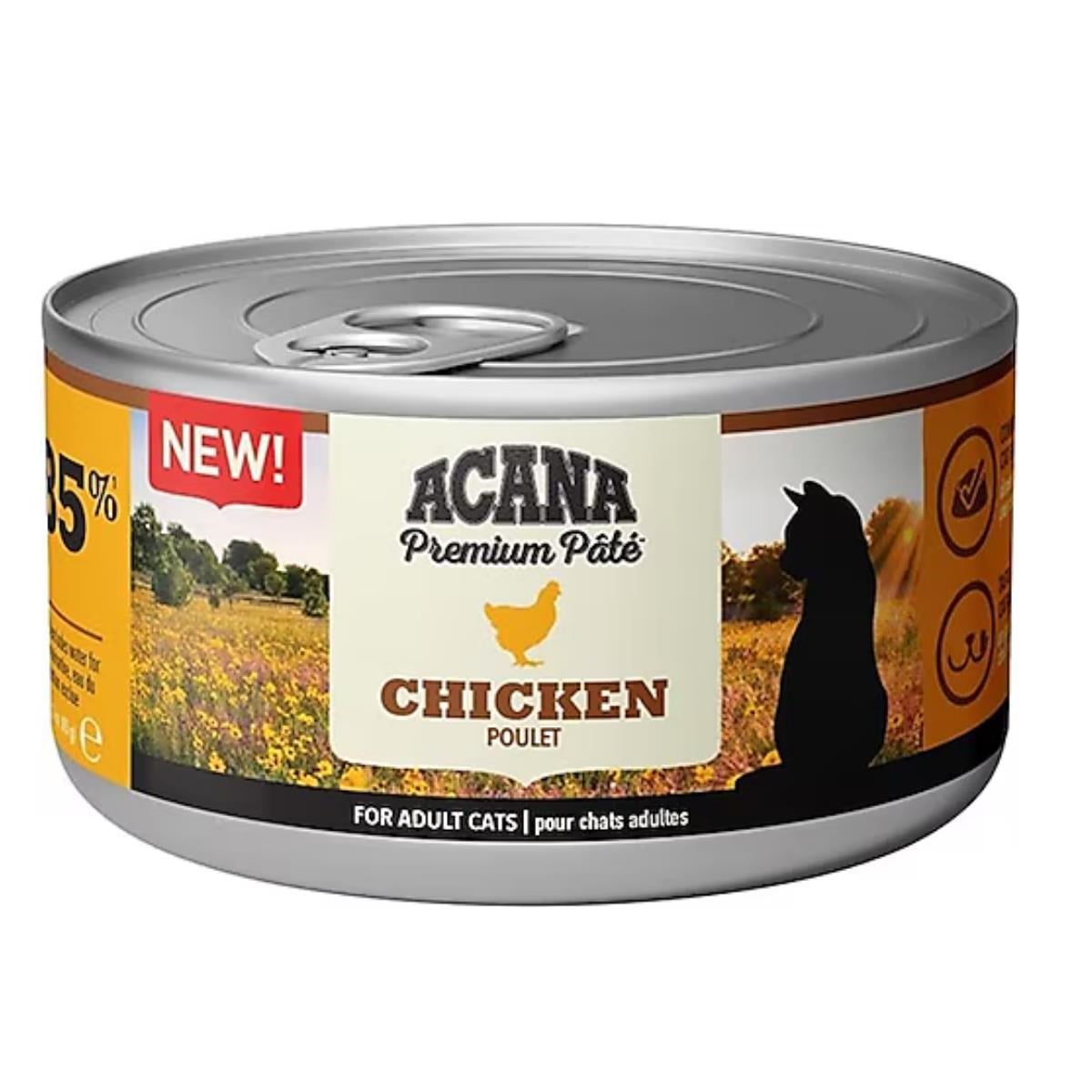Acana Premium Ezme Tavuk Etli 85 gr Yetişkin Konserve Kedi Maması