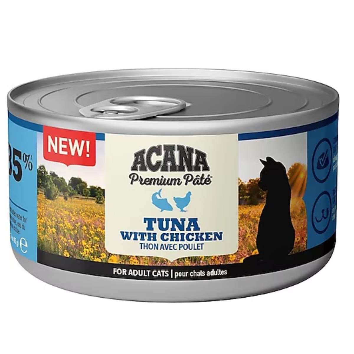 Acana Premium Ezme Tuna Balıklı ve Tavuk Etli 85 gr Yetişkin Konserve Kedi Maması
