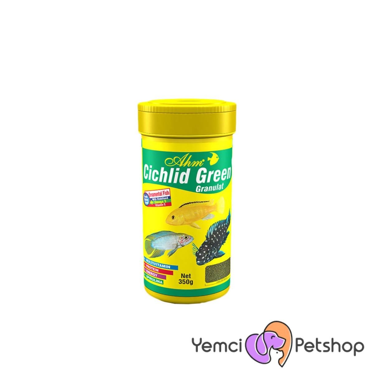 Ahm Cichlid green granulat Balık Yemi 100ml