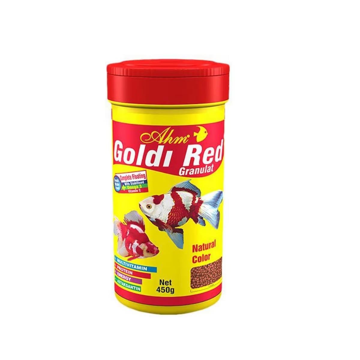 Ahm Goldi Red Granulat Balık Yemi 100 Ml