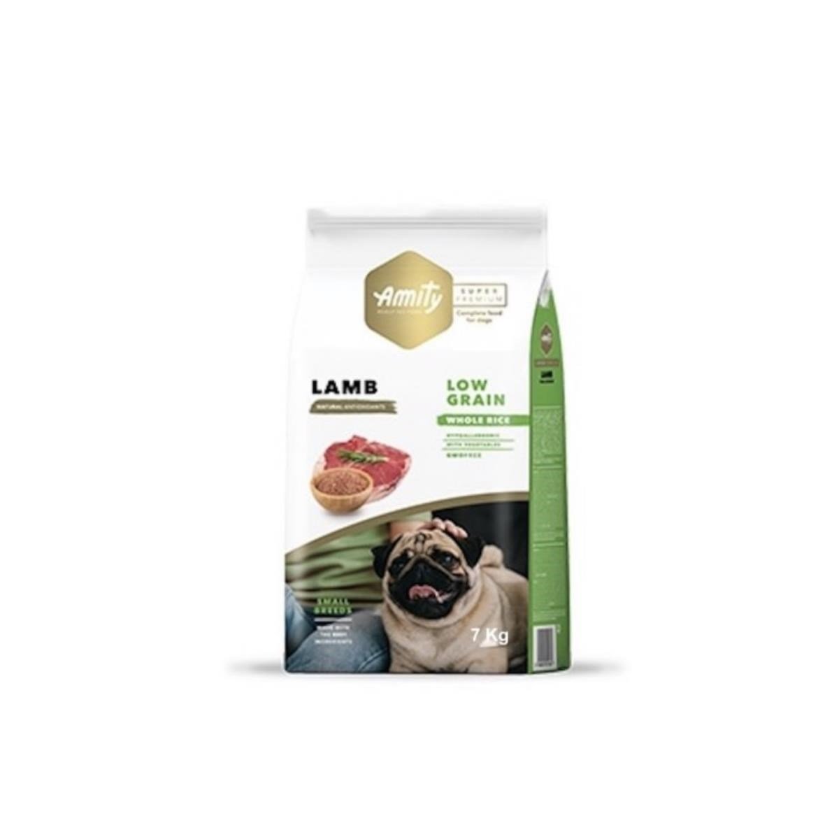 Amıty Süper Premium Low Düşük Tahıllı Yetişkin Mini Adult Kuzu Etli Köpek Maması 7 Kg
