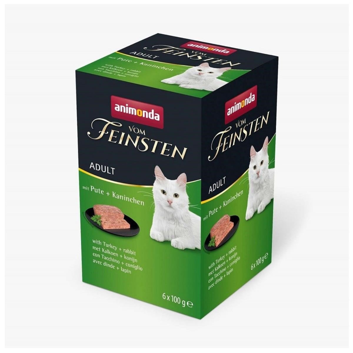 Animonda Vom Feinsten Hindili ve Tavşanlı Yetişkin Kedi Konservesi 6x100g