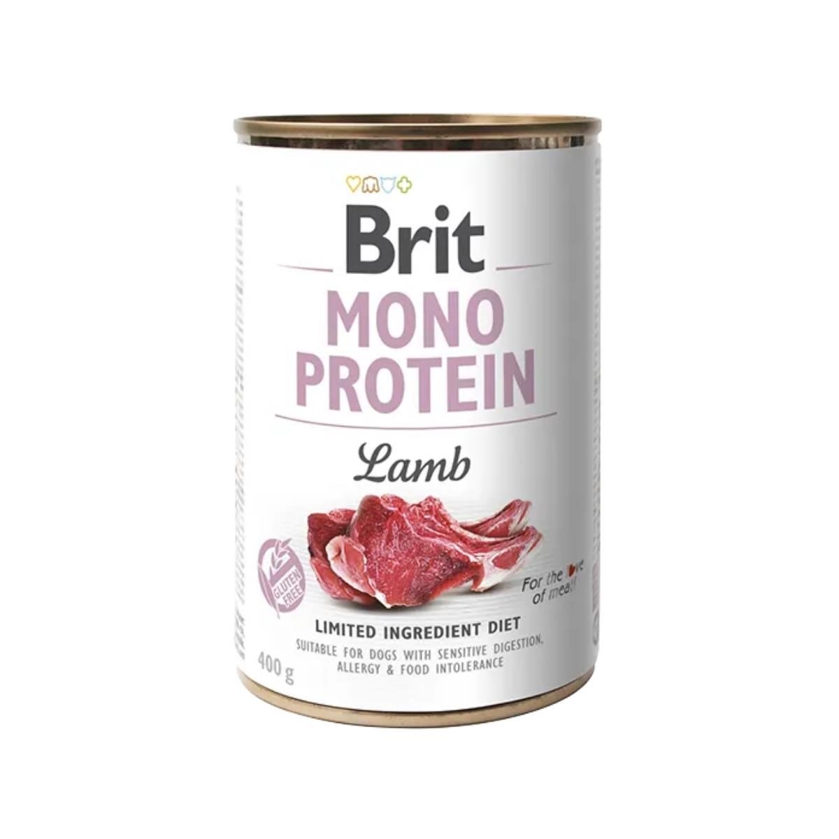 Brit Care Mono Protein Köpekler için Kuzu Etli Yaş Mama 400 gr