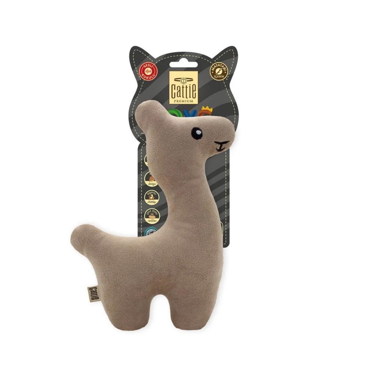 CATTİE MATATABİ İÇERİKLİ KEDİ OYUNCAĞI PELUŞ LAMA 20CM