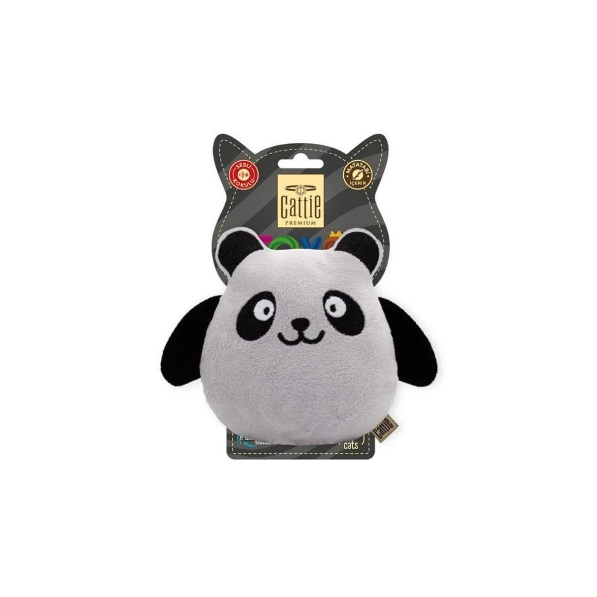 CATTİE MATATABİ İÇERİKLİ KEDİ OYUNCAĞI PELUŞ PANDA 15CM