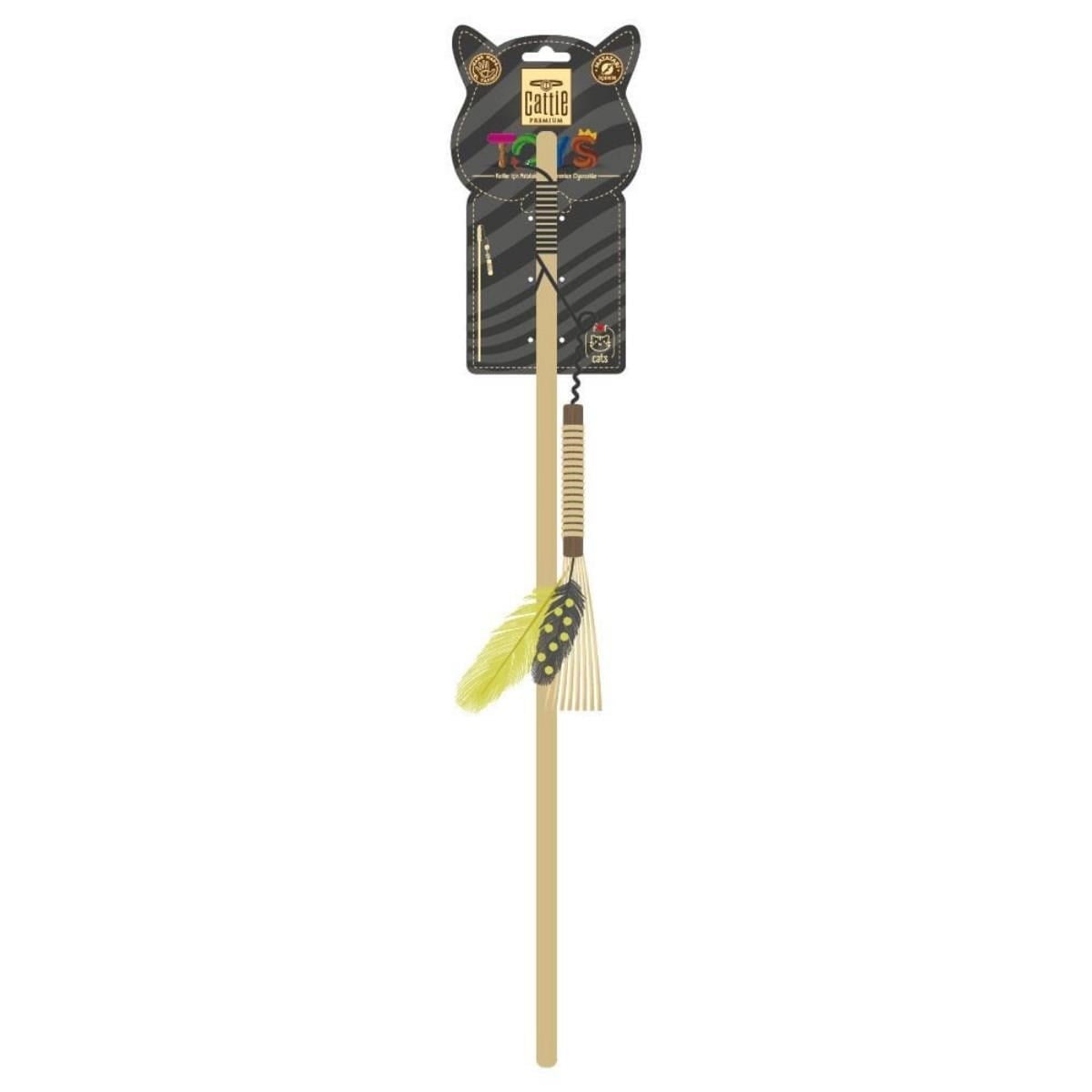 CATTİE MATATABİ İÇERİKLİ KEDİ OYUNCAĞI TÜYLÜ OLTA 50CM
