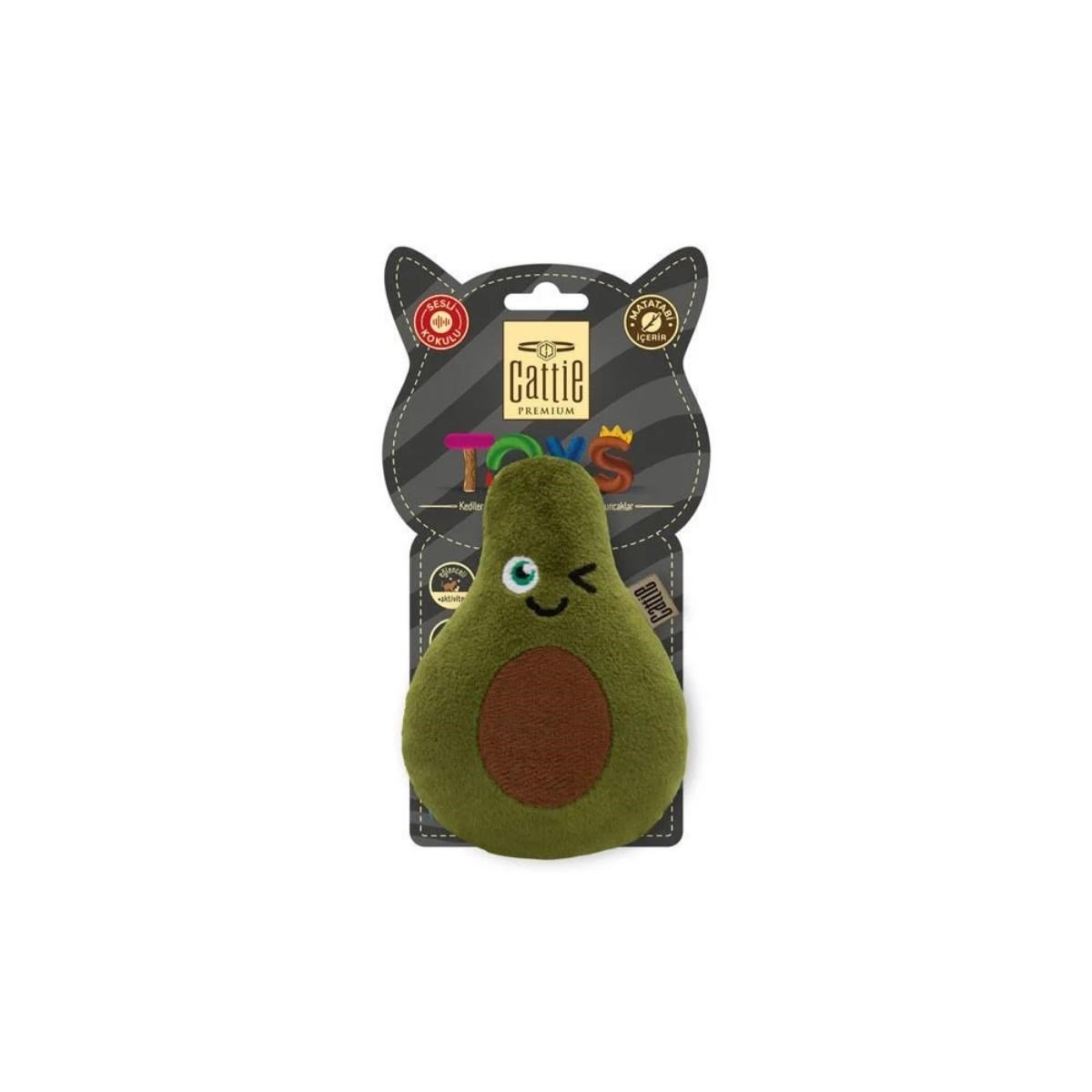 CATTİE MATATABİ İÇERİKLİ KEDİ OYUNCAĞI PELUŞ AVOKADO 11CM