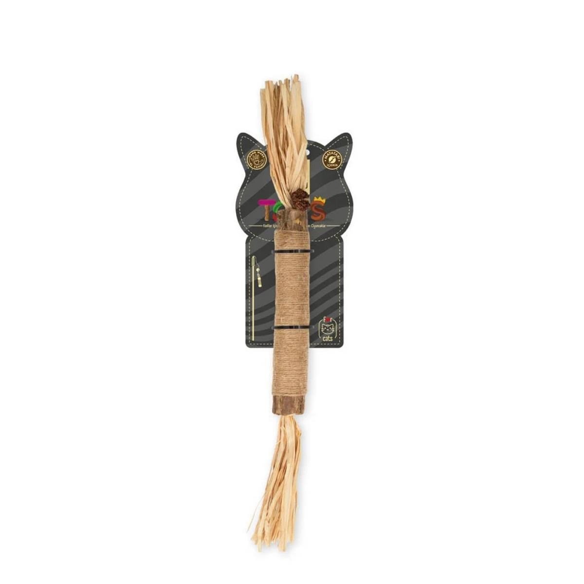 CATTİE MATATABİ İÇERİKLİ KEDİ OYUNCAĞI PÜSKÜLLÜ TIRMALAMA 35CM