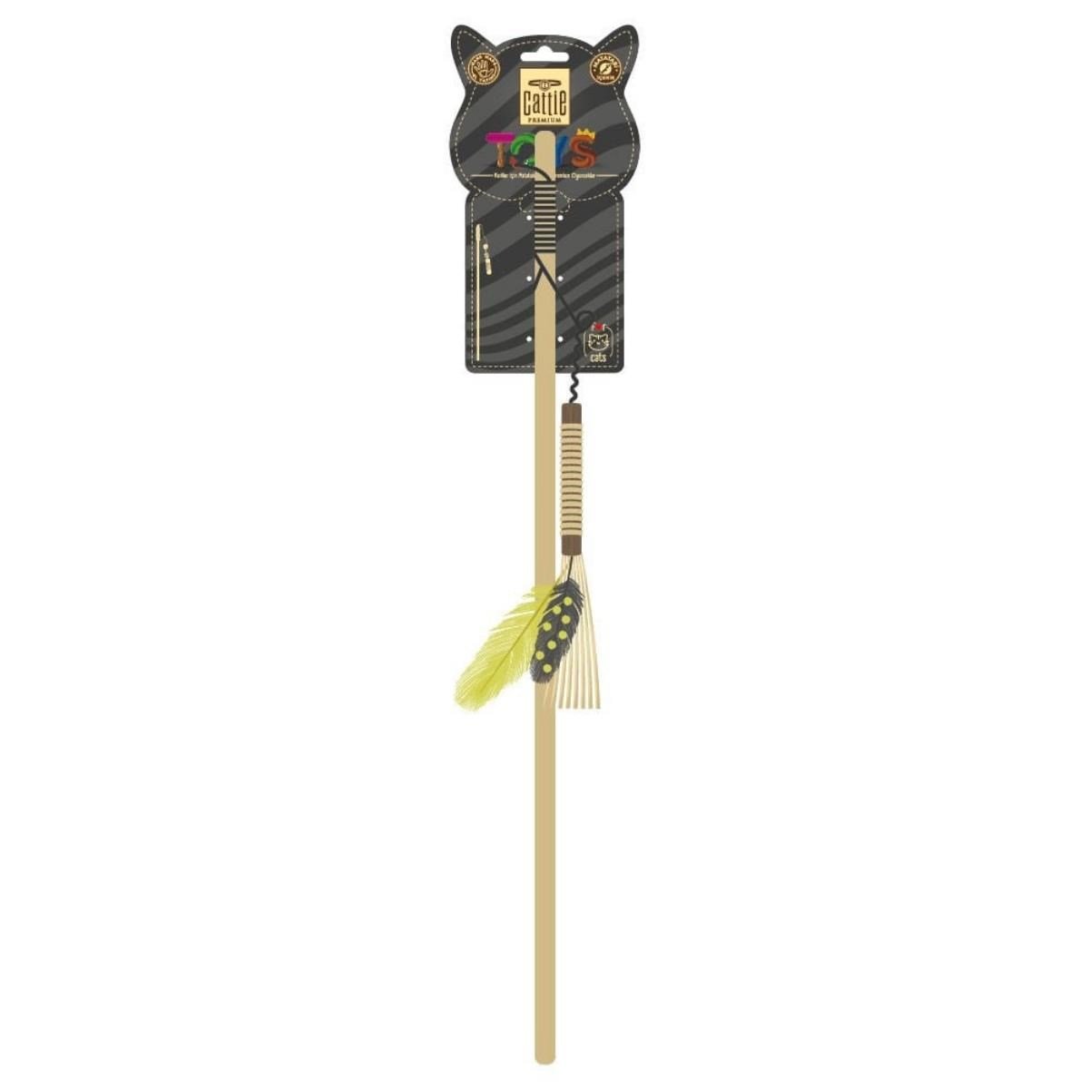 CATTİE MATATABİ İÇERİKLİ KEDİ OYUNCAĞI TÜYLÜ OLTA 50CM