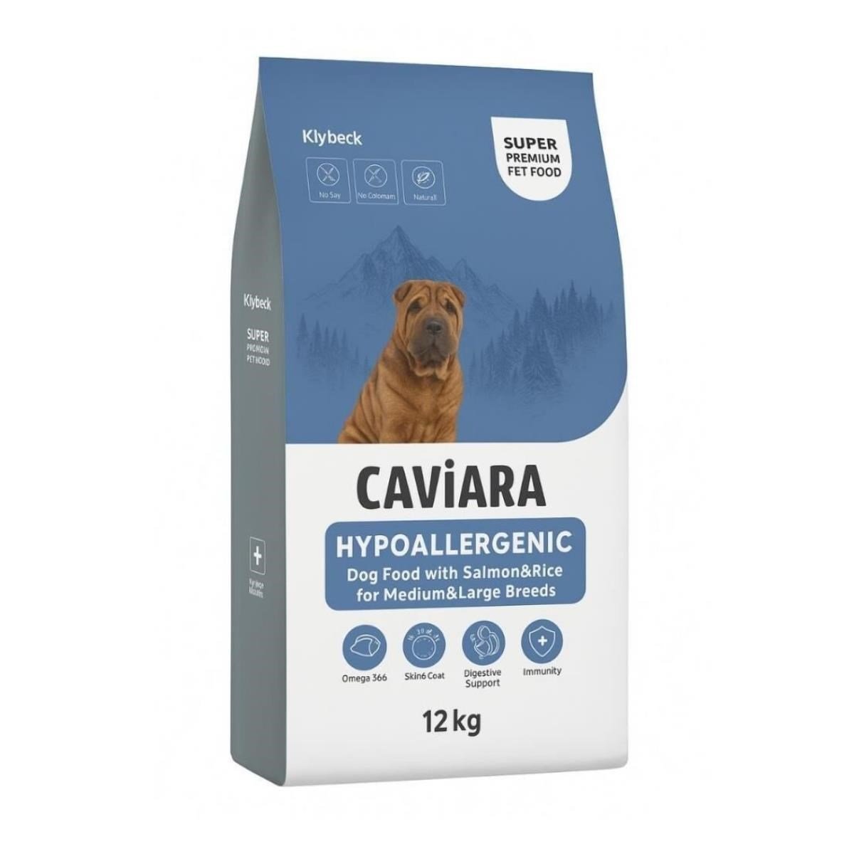 Caviara Hipalerjenic Somonlu Ve Pirinçli Büyük Irk Köpek Maması 12 Kg