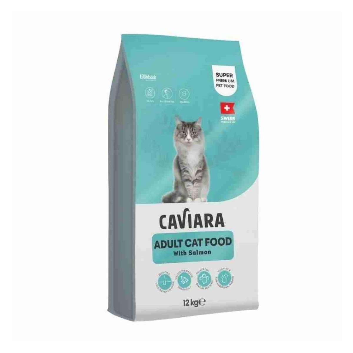 Caviara Somonlu Yetişkin Kedi Maması 12 Kg