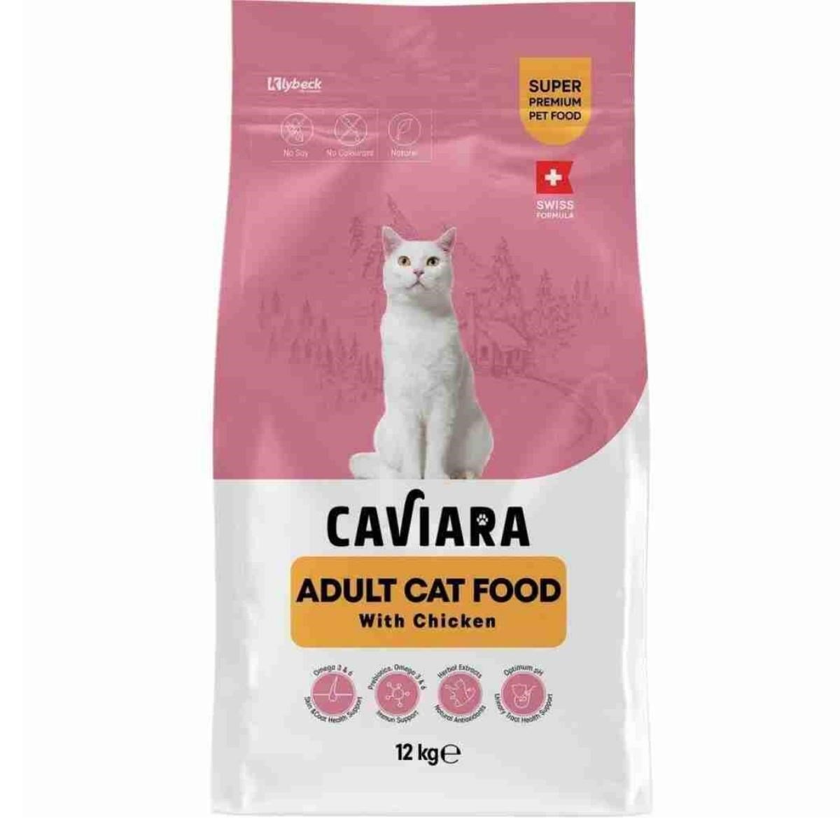 Caviara Tavuklu Yetişkin Kedi Maması 12 Kg