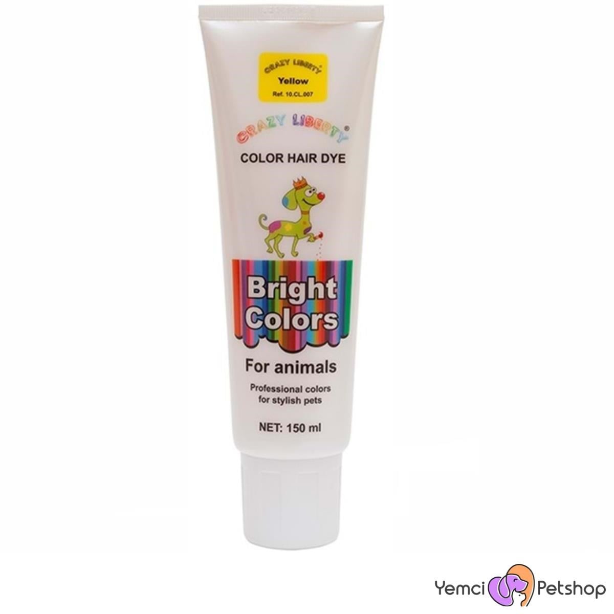 CRAZY LIBERTY Evcil Hayvanlar İçin Saç Boyası SARI 150 ML