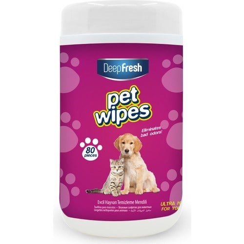 DEEP FRES EVCİL HAYVAN TEMİZLİK MENDİLİ 80 Lİ