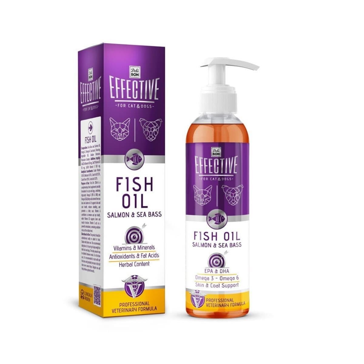 Delibon Kedi ve Köpek Somon Yağı 250ml