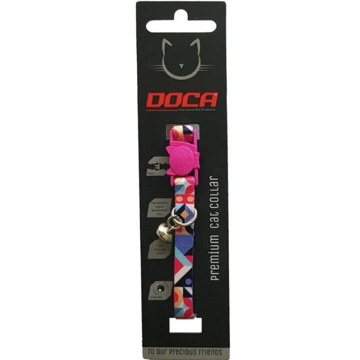DOCA GEOMETRY DESENLİ KEDİ BOYUN TASMASI 1,2 X 18-28 CM