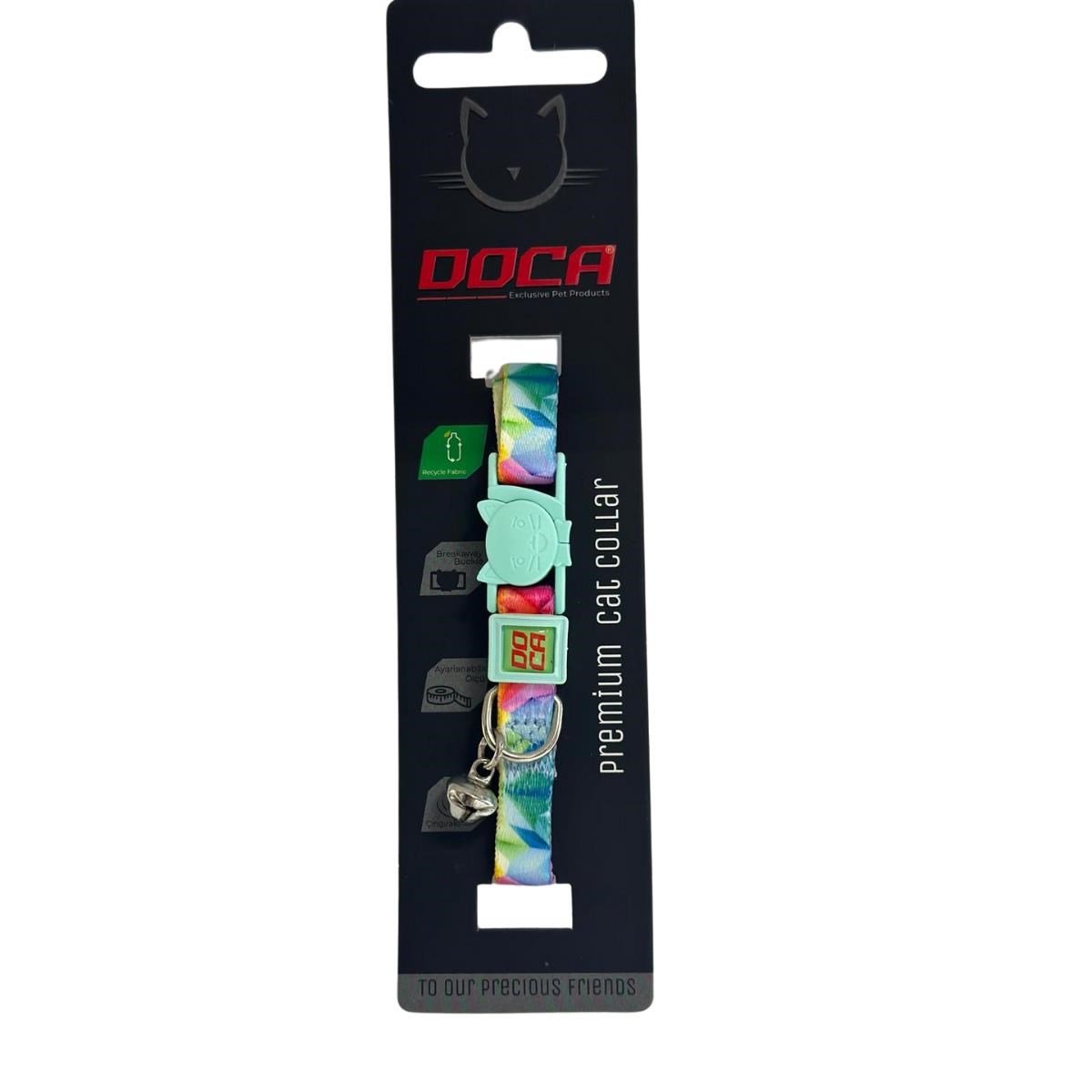 Doca Premium Rainbow Kedi Boyun Tasması 1,2 x 18 -28