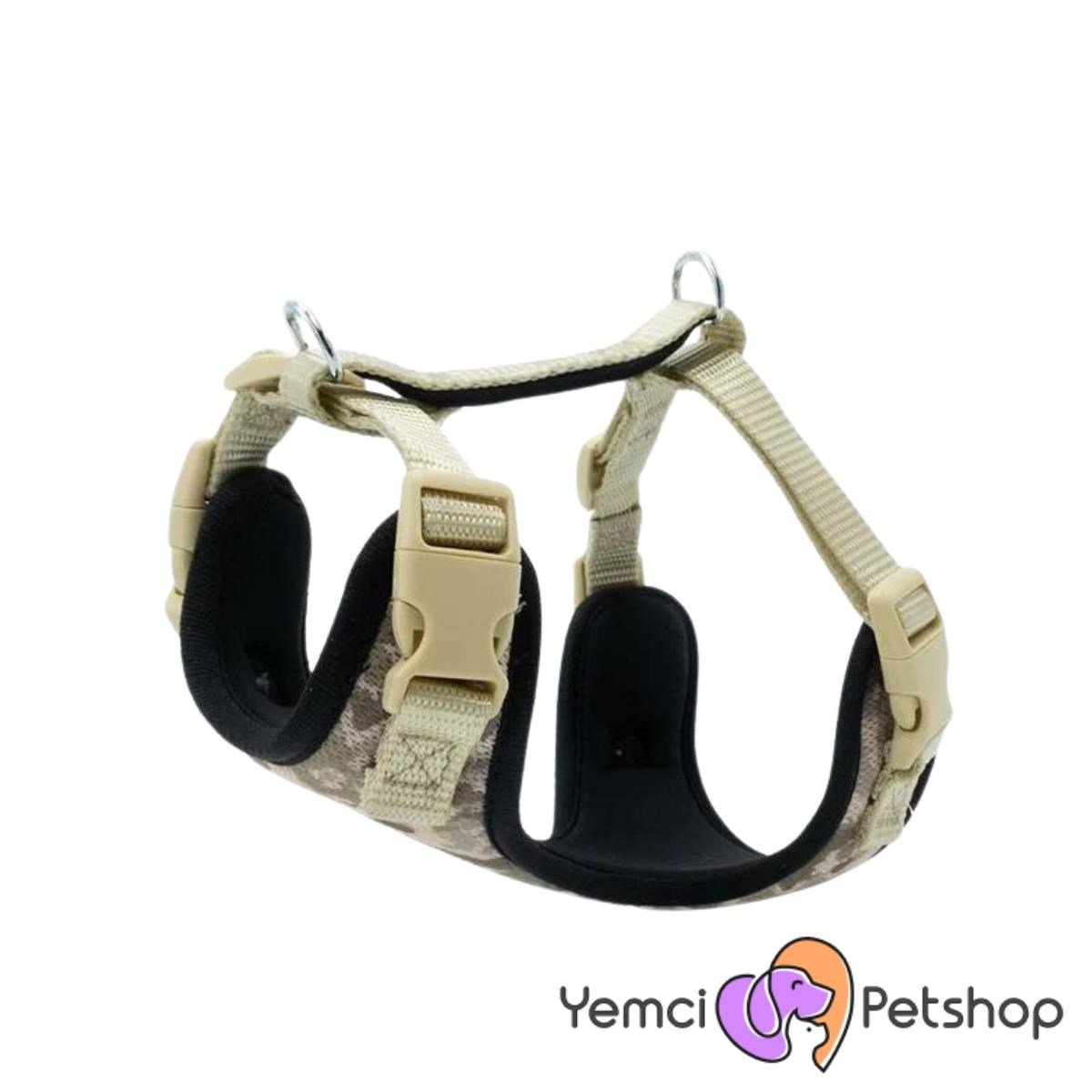 DOGGİE HAVALI DOKUMA GÖĞÜS TASMASI KAMUFLAJ 2X45-55CM