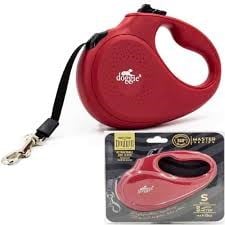 DOGGİE OTOMATİK UZATMA TASMASI MASTER SERİ KIRMIZI 15KG/5MT