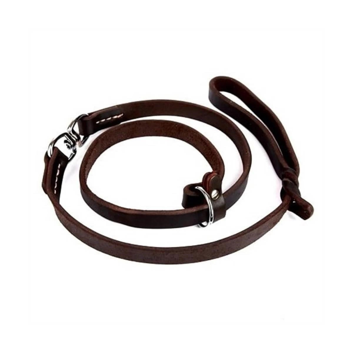 DOGGİE YAĞLI DERİ BOĞMALI EĞİTİM GEZDİRME YAĞLIKAHVE 1,1X150CM