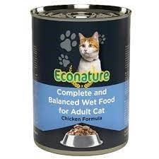 ECONATURE YET.TAV.KEDİ 400GR TAVUK ETLİ SOSLU KONSERVE