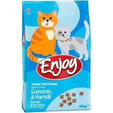 ENJOY SOMONLU HAMSİLİ YETİŞKİN KEDİ MAMASI 10 KG