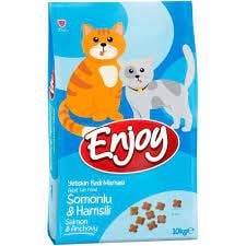 ENJOY SOMONLU HAMSİLİ YETİŞKİN KEDİ MAMASI 10 KG
