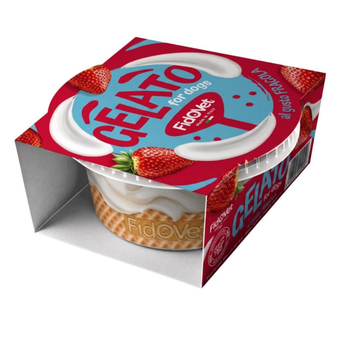 Fidovet Gelato Çilek Aromalı Dondurma Köpek Ödül Maması 40gr