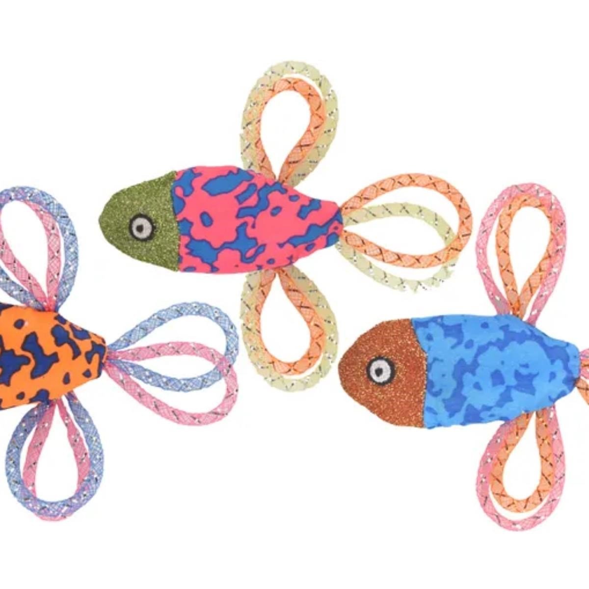 Flamingo Parıltılı Balık Kedi Oyuncağı 12.5 Cm