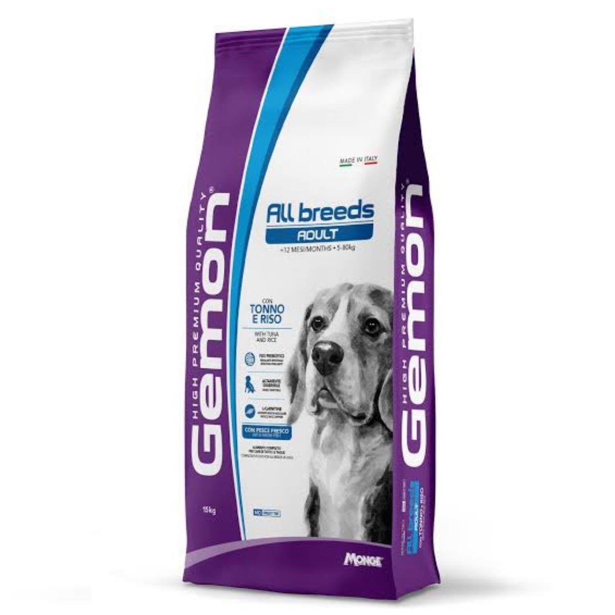 Gemon Adult Ton Balıklı Pirinçli Yetişkin Köpek Maması 15 Kg
