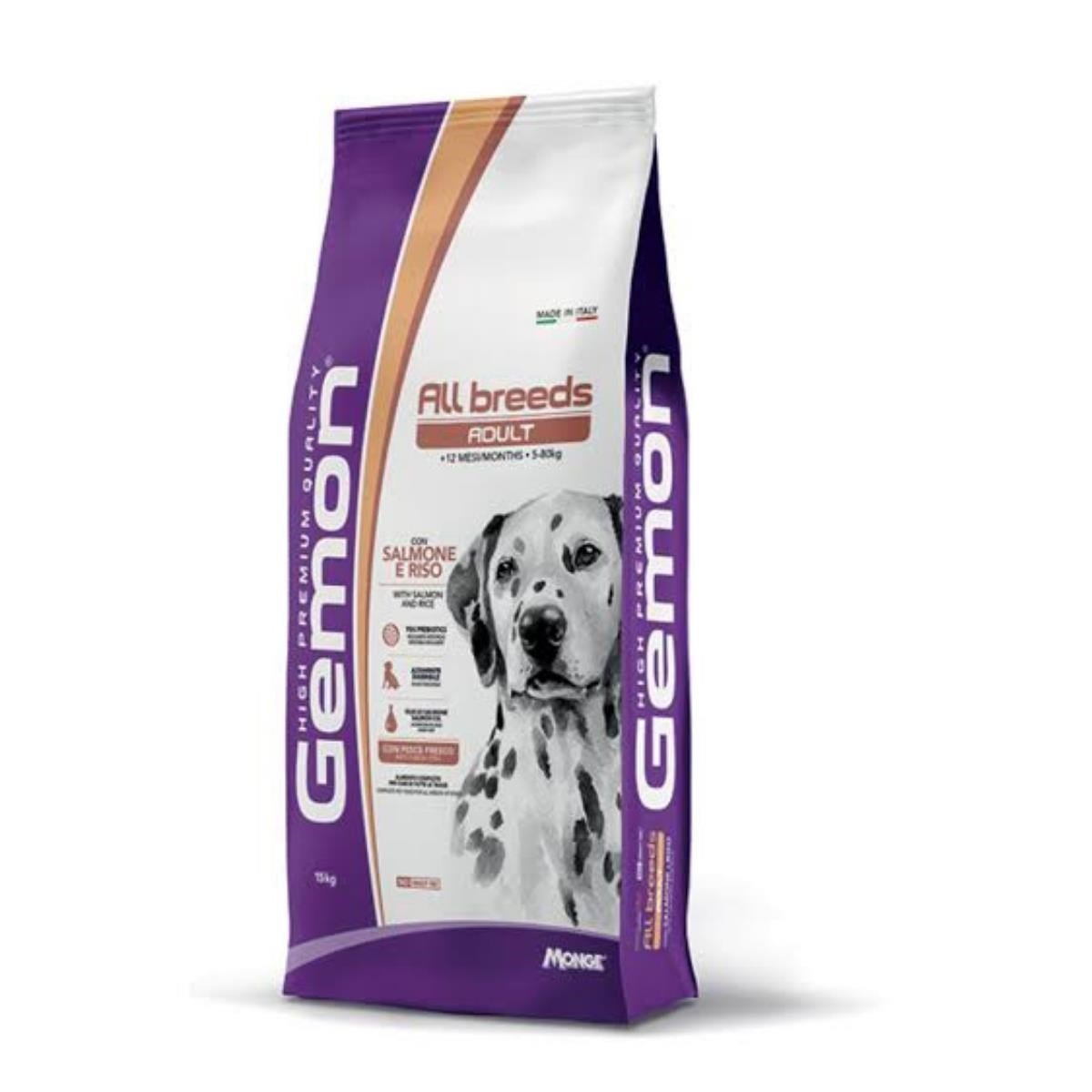 GEMON SOMONLU ORTA VE BÜYÜK IRK YETİŞKİN KÖPEK MAMASI 15 KG