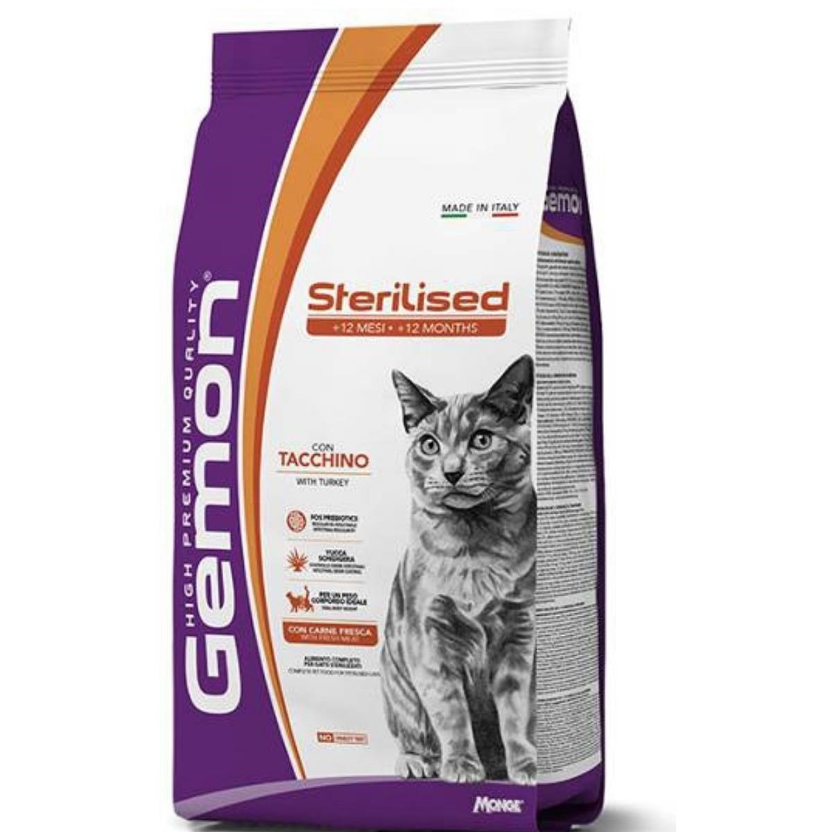 Gemon Sterilised Hindili Kısırlaştırılmış Yetişkin Kedi Maması 7 Kg