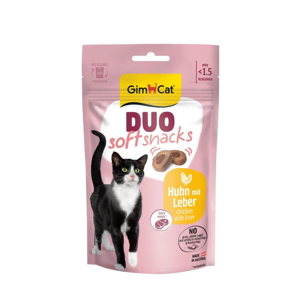 GimCat Duo Soft Snacks Chicken with Liver Kedi Ödülü 50 Gr