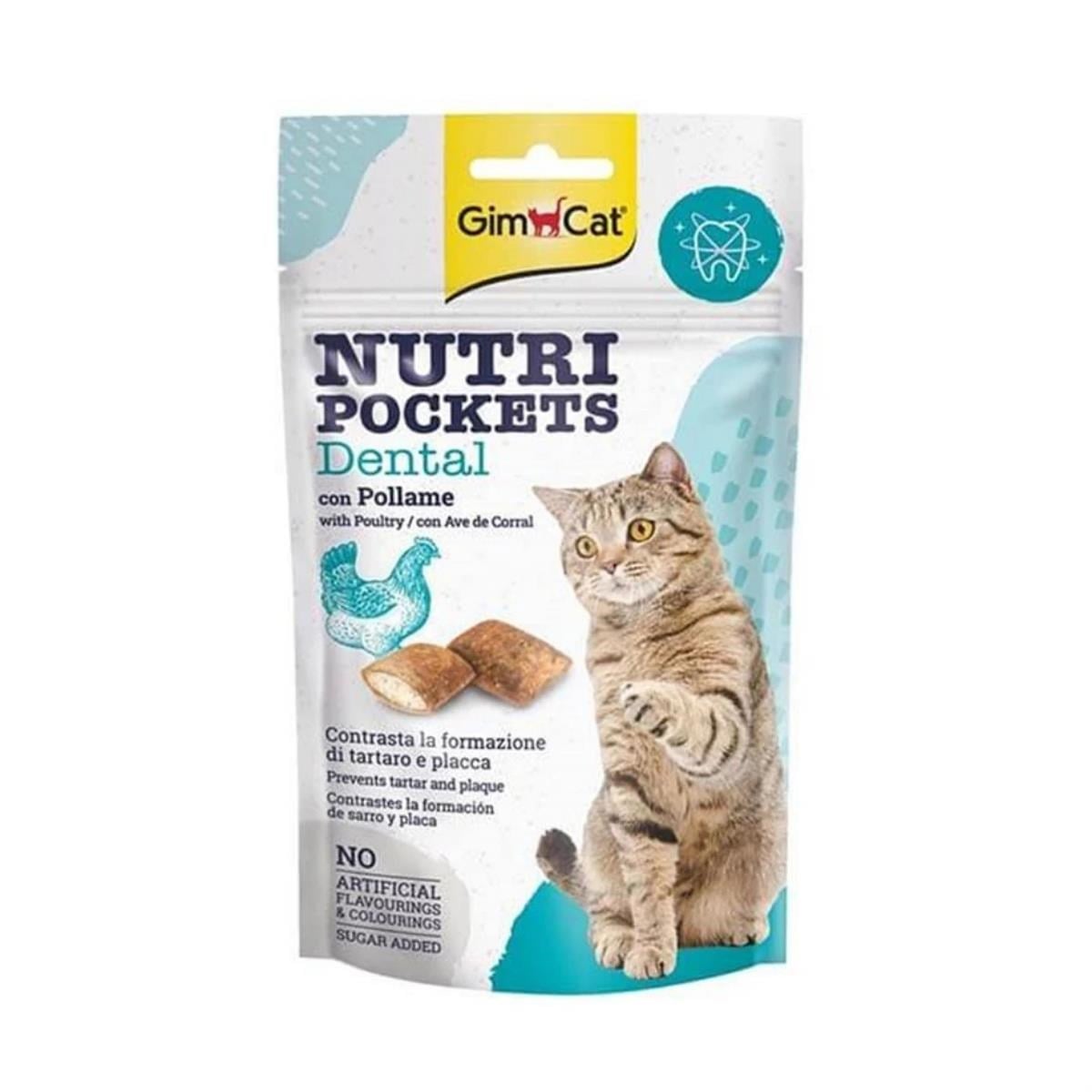 GimCat Nutri Pockets Kedi Ödülü Dental 60Gr