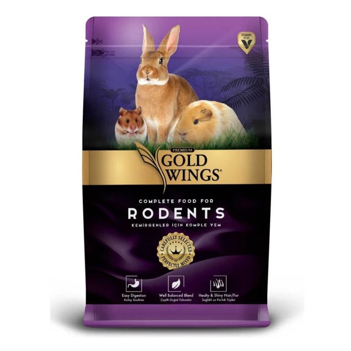 Gold Wings Premium Meyveli Kemirgen Yemi 1 Kg