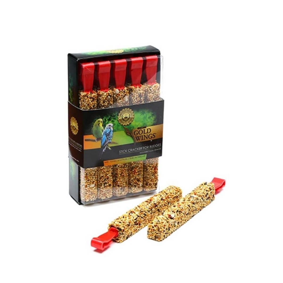 Gold Wings Premium Muhabbet Krakeri Ballı-Meyveli 10'lu