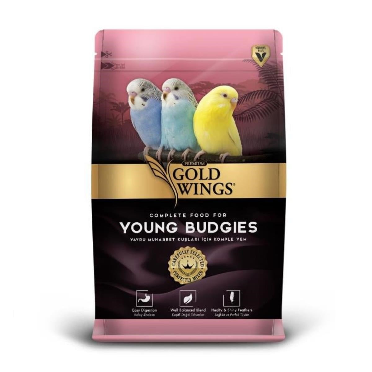Gold Wings Premium Yavru Muhabbet Kuşu Yemi 1 Kg