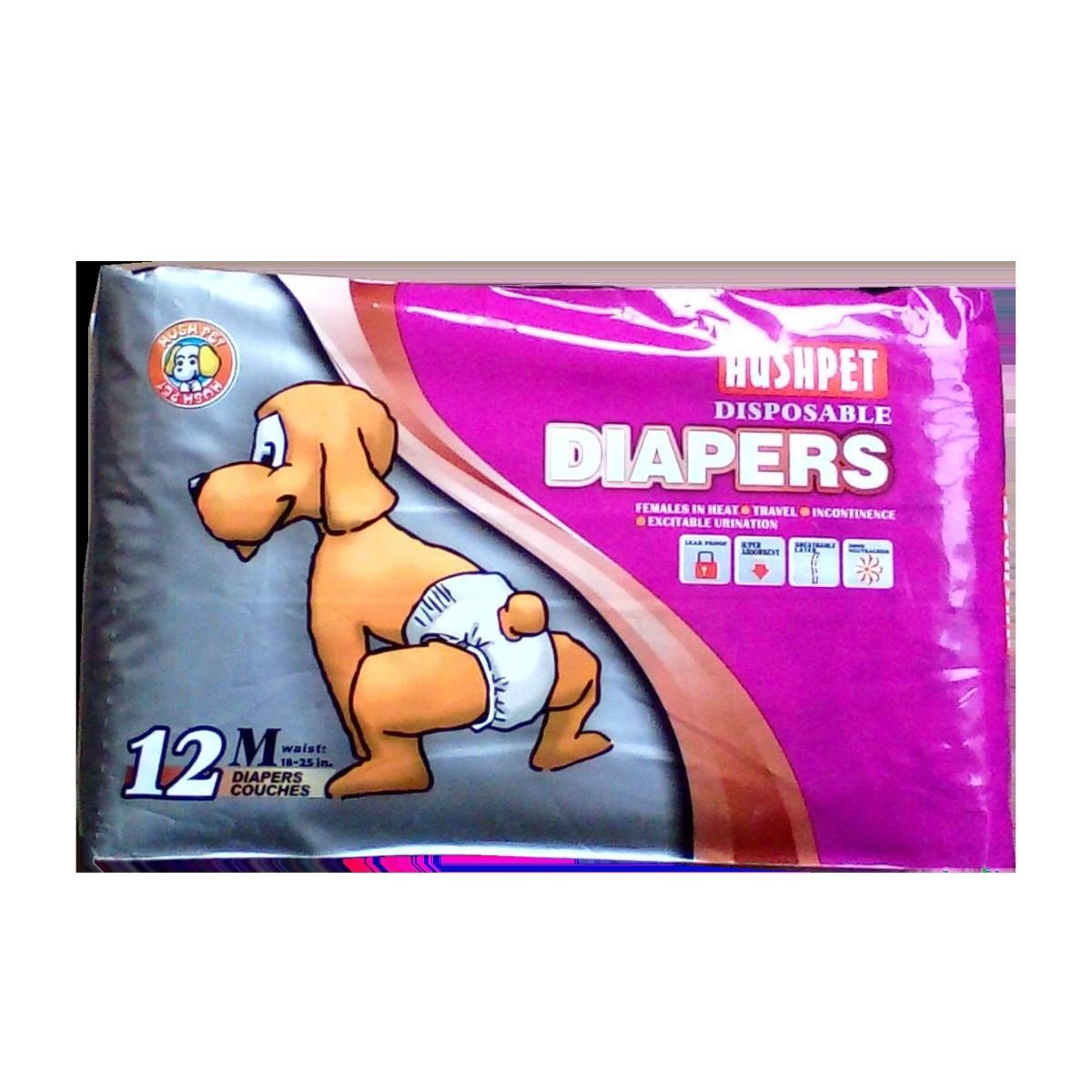 Hushpet Köpek Alt Tuvalet Bezi M 42x60 cm 12'li
