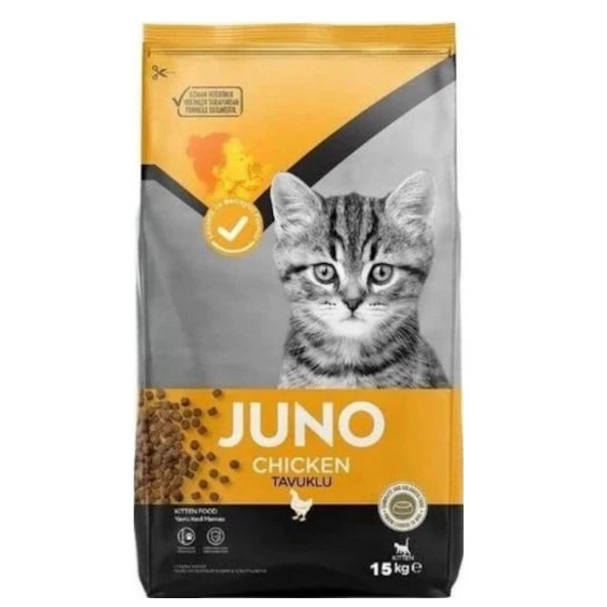 JUNO TAVUKLU YAVRU KEDİ MAMASI 15 KG