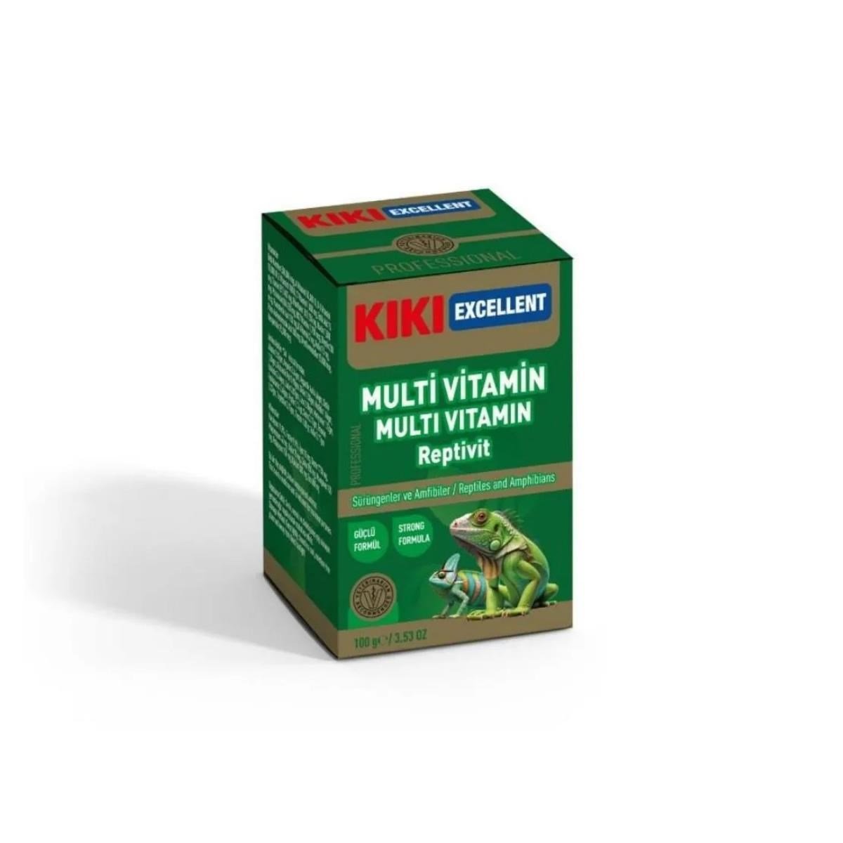 Kiki Excellent Sürüngen ve Amfibiler İçin Multivitamin Tozu 100 Gr