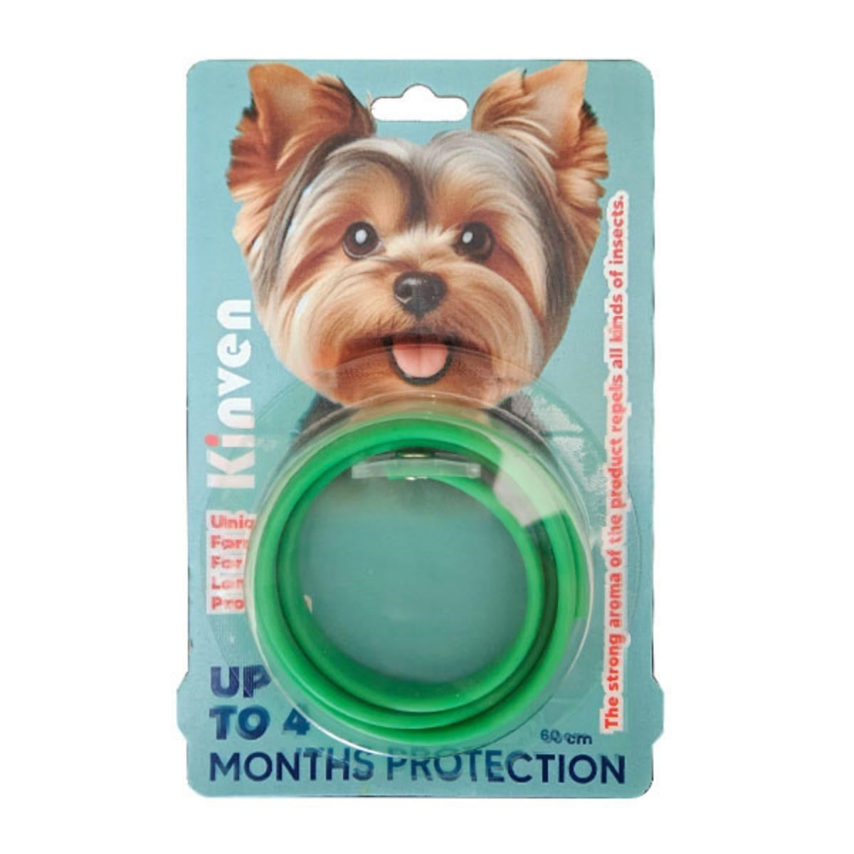 Kinven Köpek Bit Pire Uzaklaştıcı Tasma 60 cm Yeşil